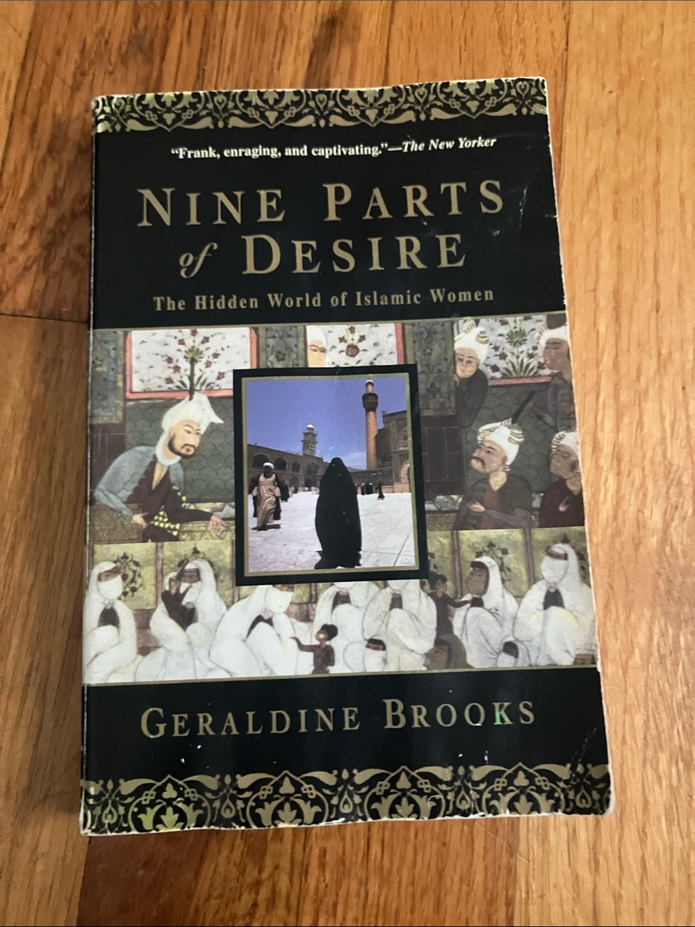 Nine Parts of Desire by Geraldine Brooks - Black & Cream Cover